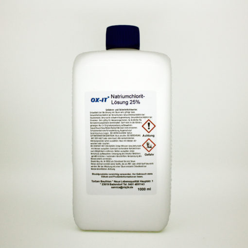 Natriumchlorit Lösung 25% 1000 ml HDPE Flasche