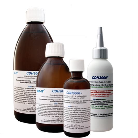 CDH3000 - solución de dióxido de cloro (CDL, CDS)