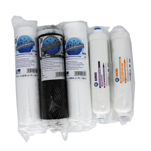 Umkehrosmose Filter-Set 10 Zoll, 5 Filter