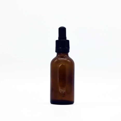 Glasflasche DIN18 Vario 50 ml mit Pipettenverschluss schwarz