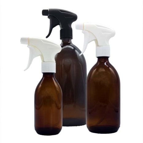Botella de vidrio de 28 mm con empuñadura de pistola