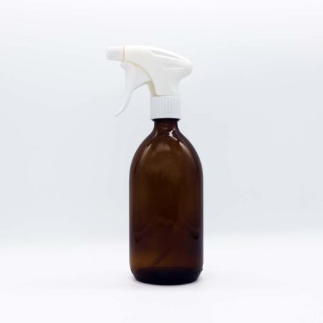 Botella de spray de vidrio 28 mm con empuñadura de pistola 500 ml